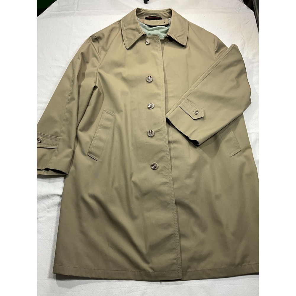 Baracuta Mens Vintage Trench Coat Khaki - 44 Regular